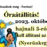 Óraátállítás 2023