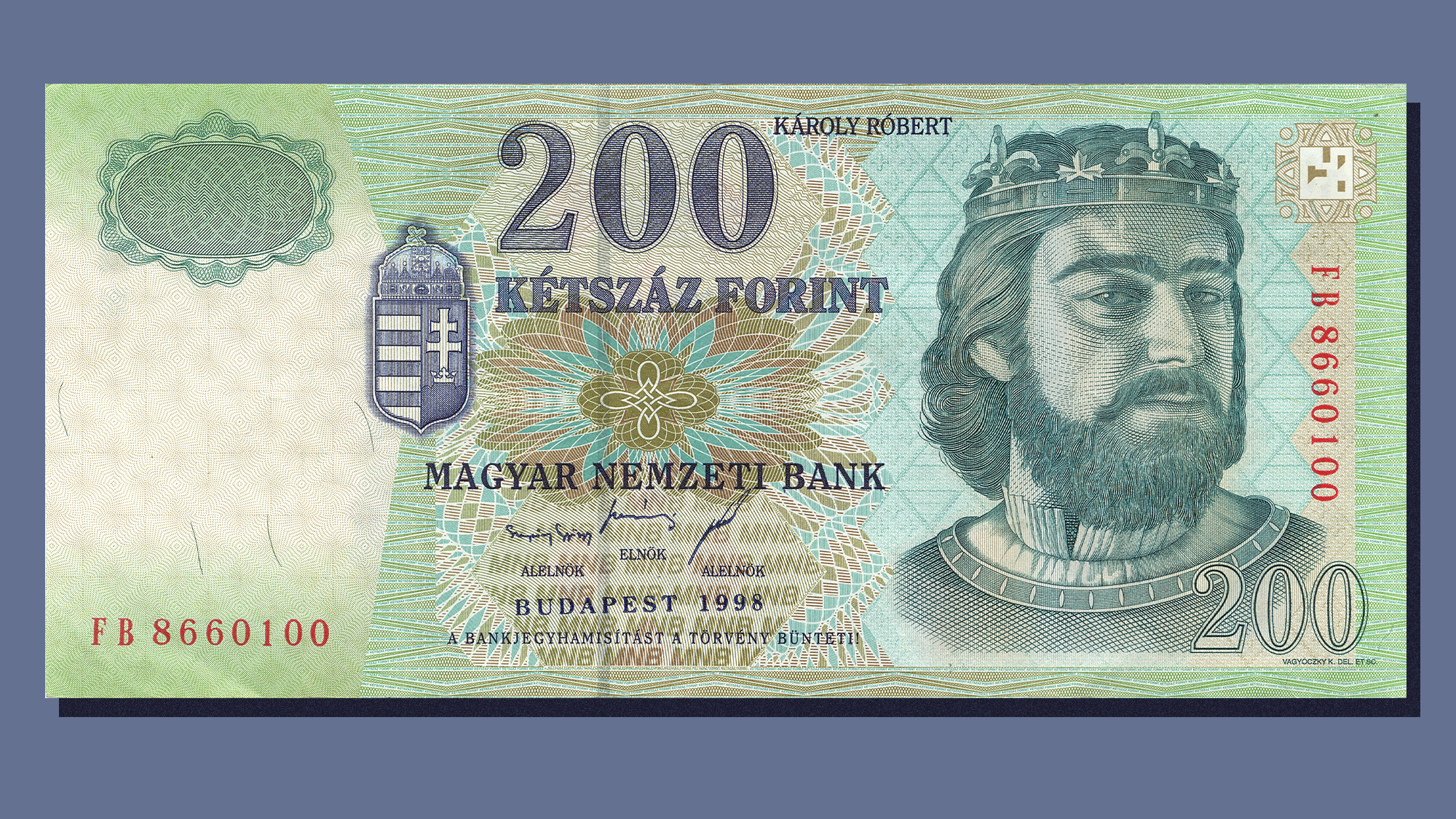 papír 200 forintos